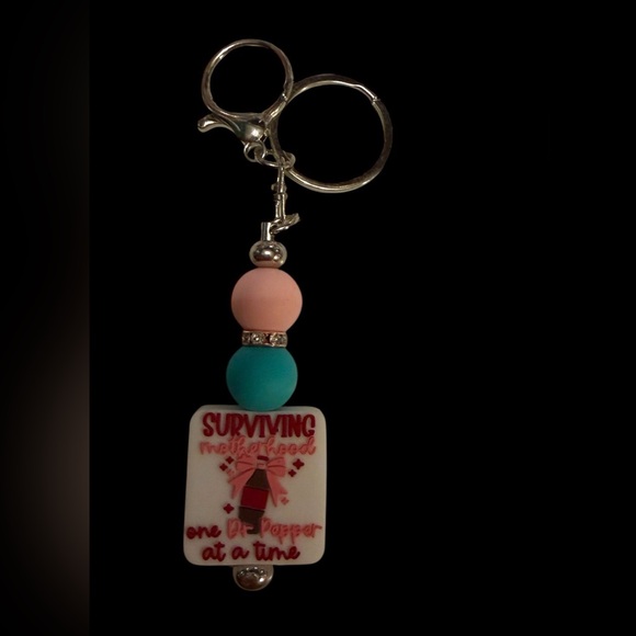 Dr. Pepper Beaded Keychain and Stylus Set - Picture 3 of 5